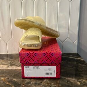 New Ivory Bubble Jelly sandals by Tory Burch size 10